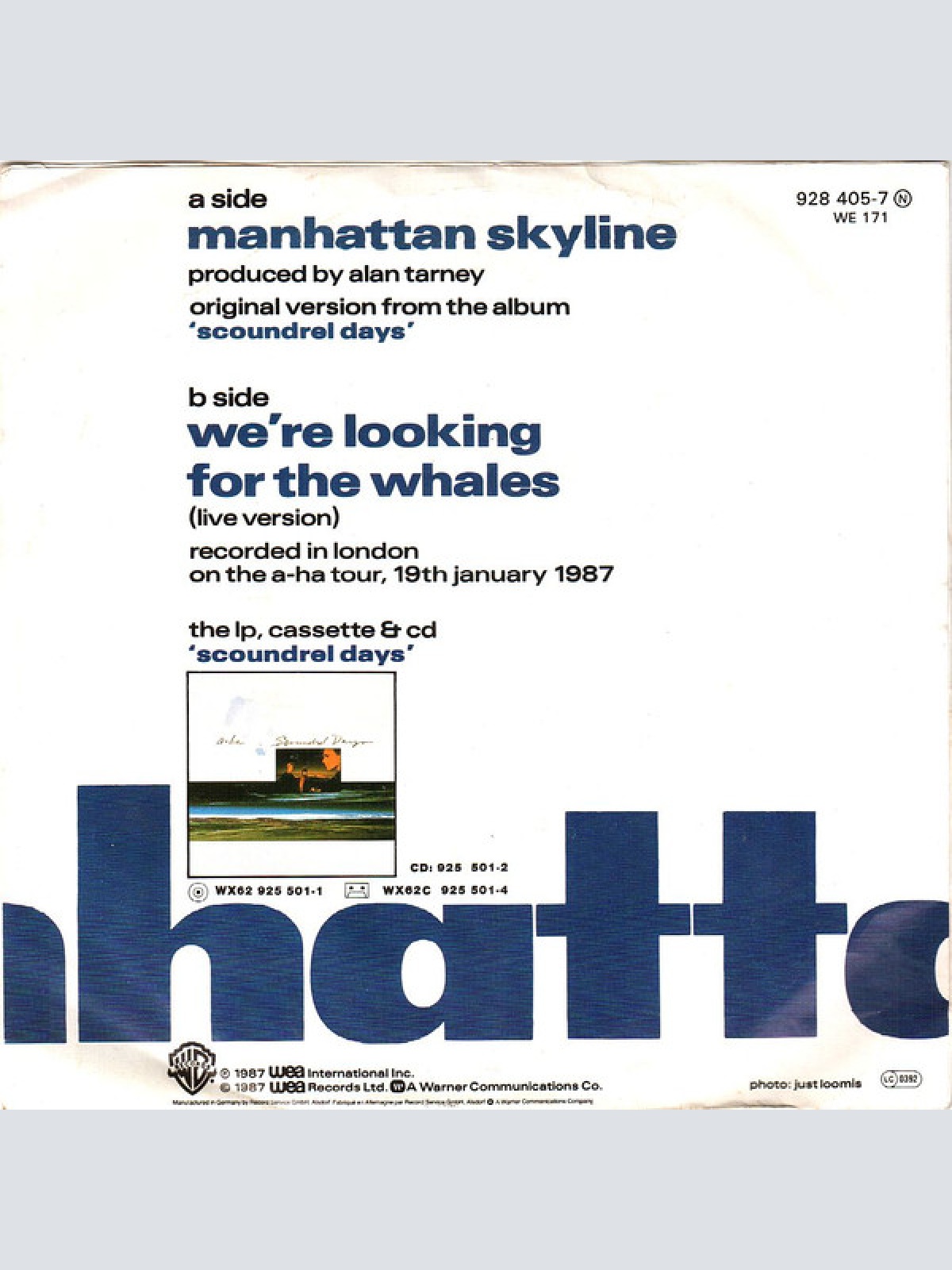 Vinyl / a-ha - Manhattan Skyline
