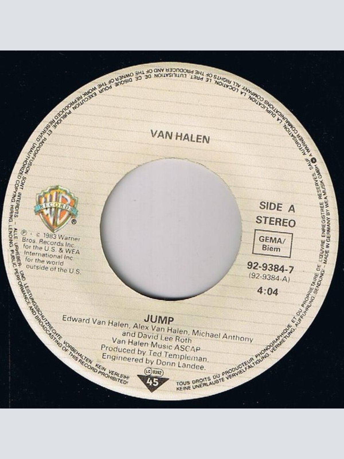 Vinyl / Van Halen - Jump!
