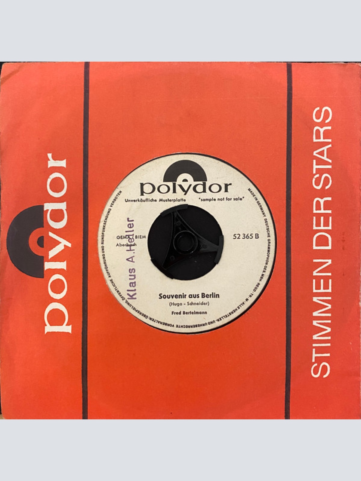 Vinyl / Fred Bertelmann - Zwei Gute Freunde / Souvenir Aus Berlin