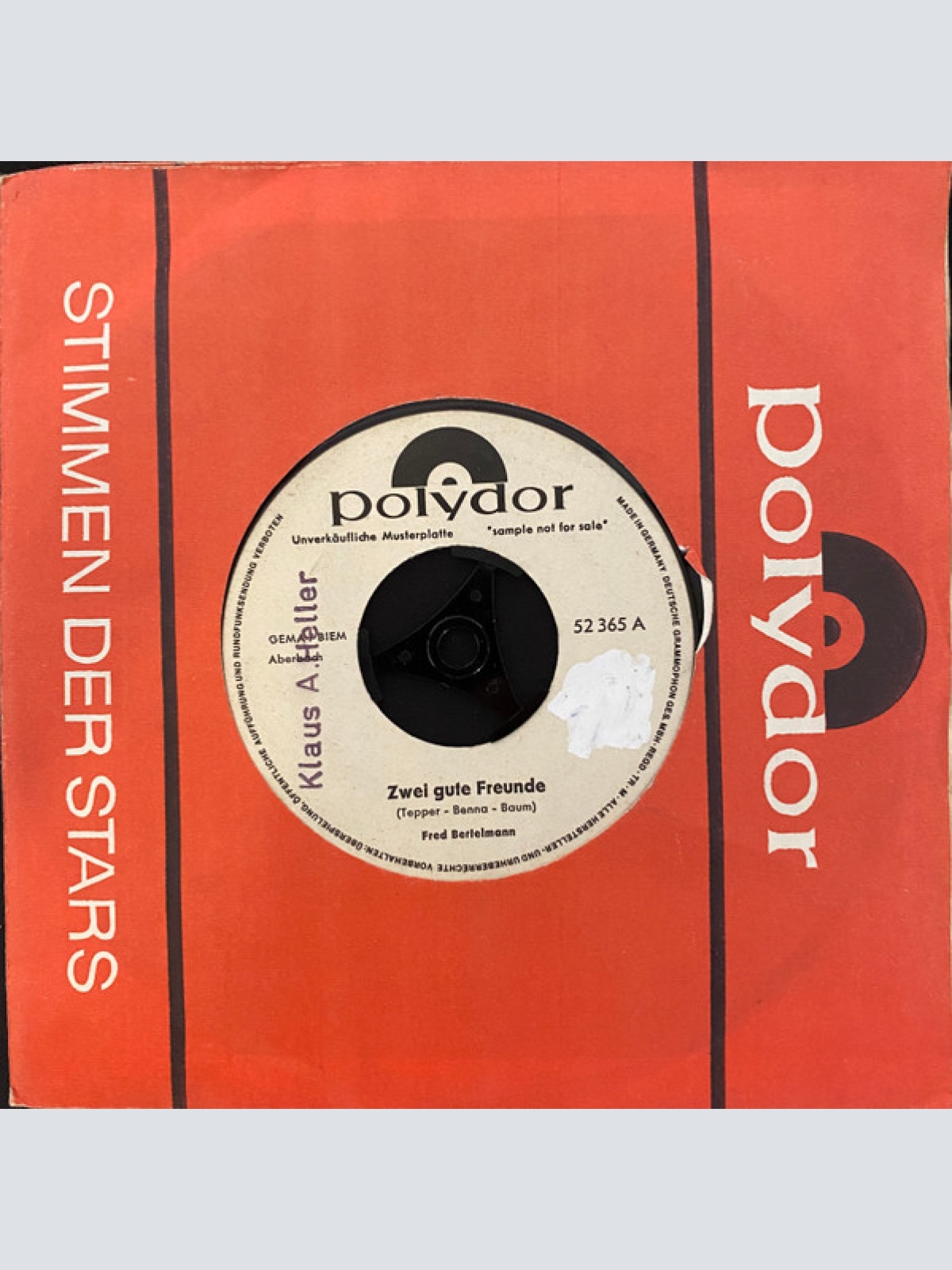 Vinyl / Fred Bertelmann - Zwei Gute Freunde / Souvenir Aus Berlin