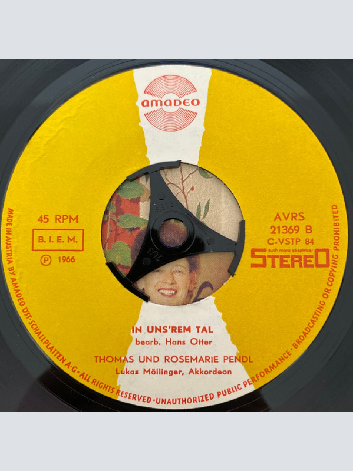 Vinyl / Thomas Und Rosemarie Pendl - Bei Die Wirtsleut Zur Traube / In Uns'rem Tal