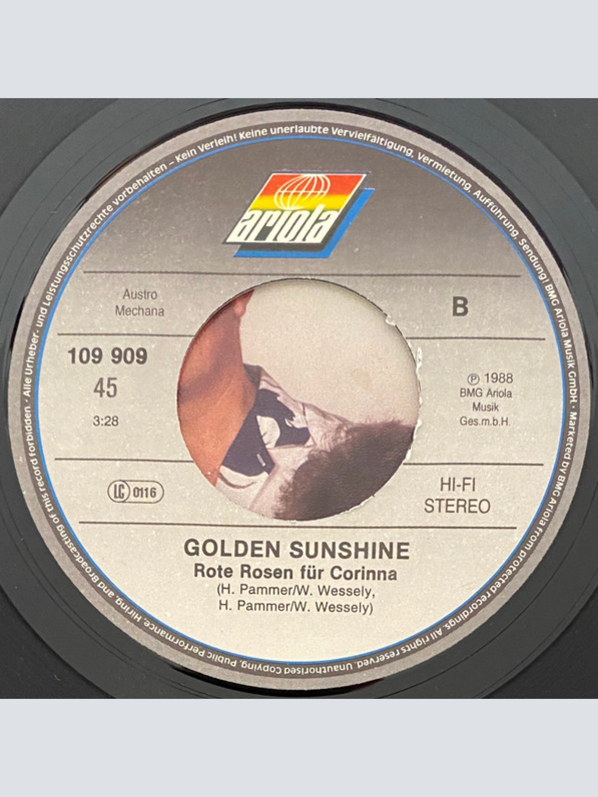 Vinyl / Golden Sunshine - Schau Mi Net An / Rote Rosen Für Corinna