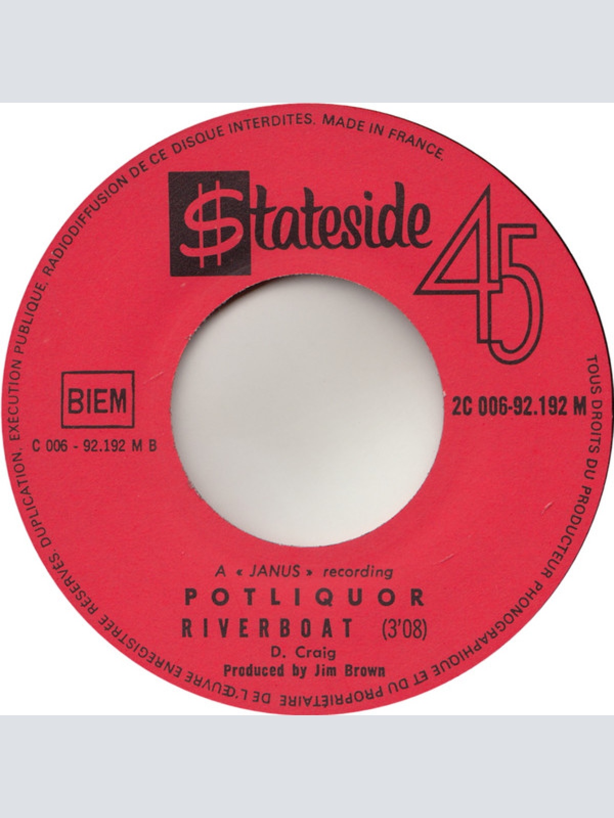 Vinyl / Potliquor - Down The River Boogie