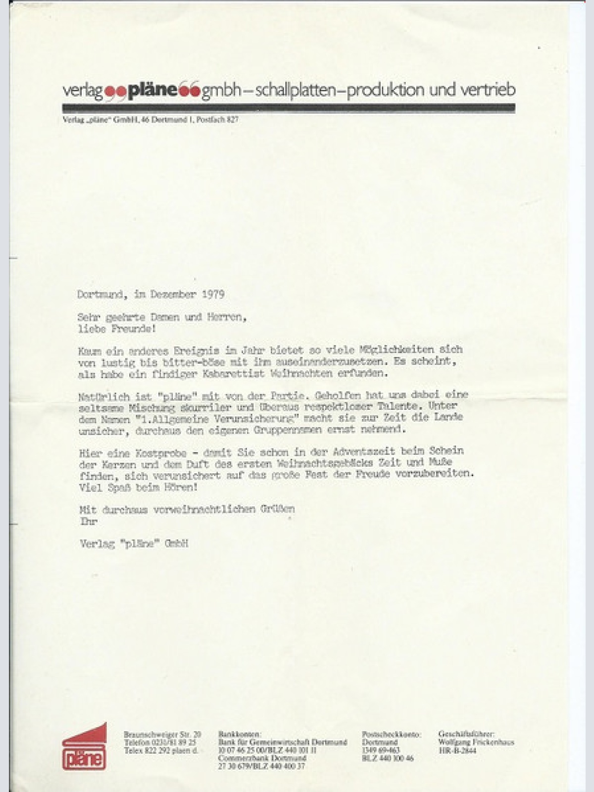 Vinyl / Erste Allgemeine Verunsicherung* - Ihr Kinderlein Kommet (Verdammt Noch Einmal)