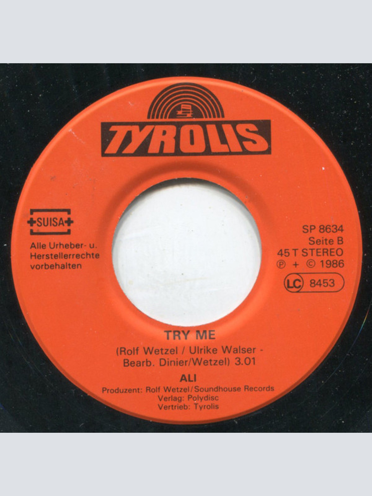 Vinyl / Ali (65) - Brother / Try Me