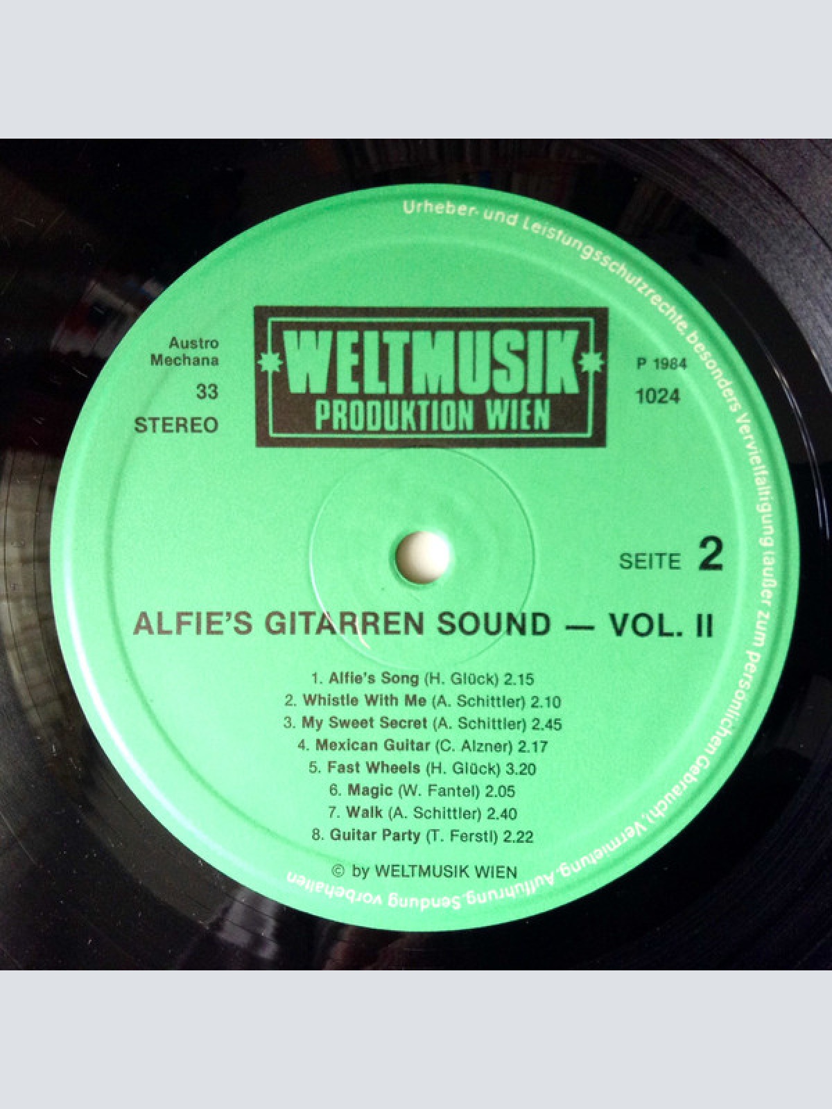 Vinyl / Alfred Schittler - Alfie's Gitarren Sound Vol. II