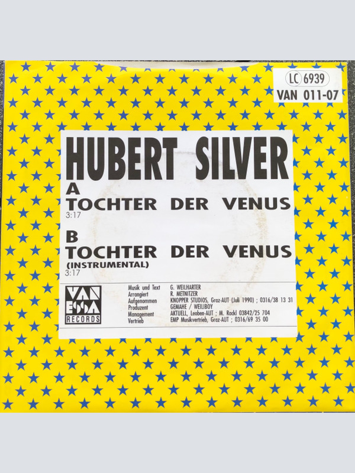 Vinyl / Hubert Silver - Tochter Der Venus