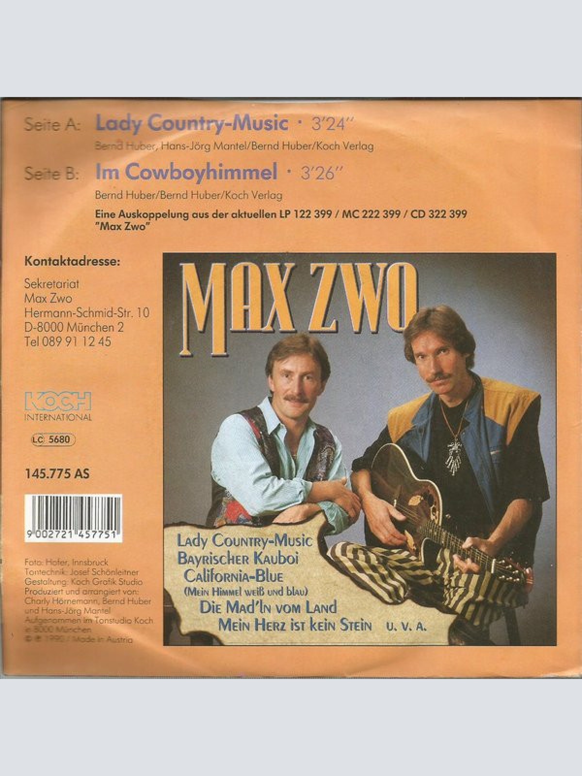 Vinyl / Max Zwo - Lady Country-Music