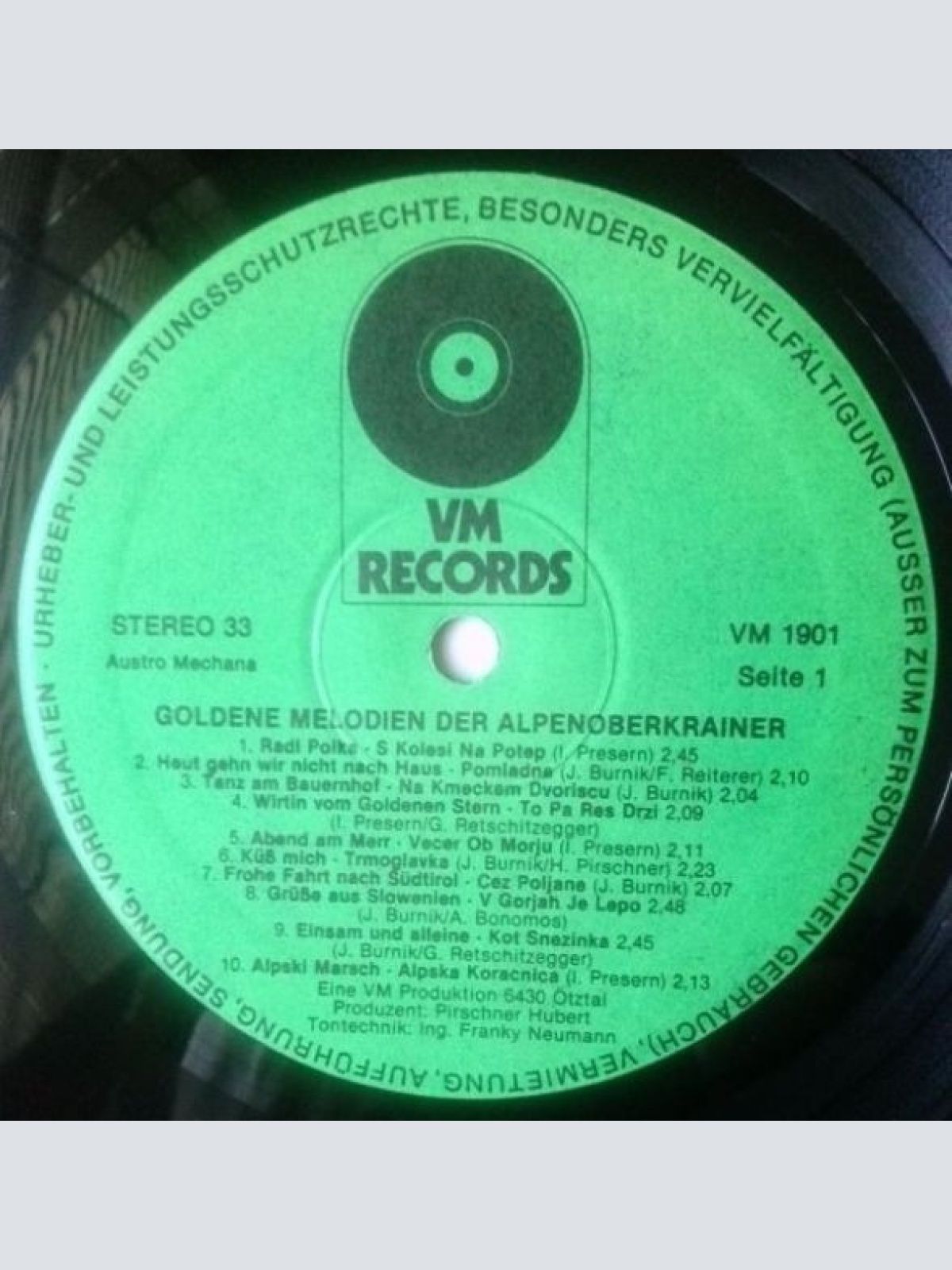 Vinyl / Alpski Kvintet Mit Ivanka* - Goldene Melodien Der Alpen Oberkrainer