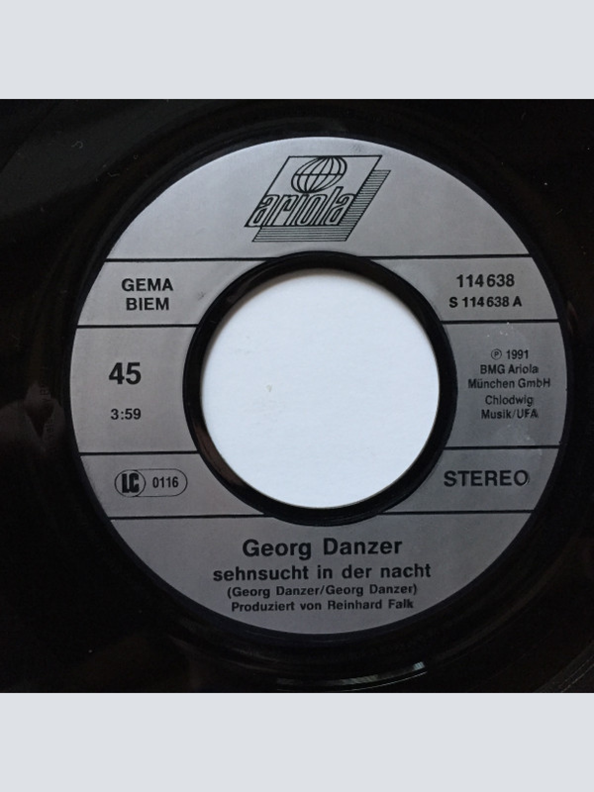 Vinyl / Georg Danzer - Sehnsucht In Der Nacht