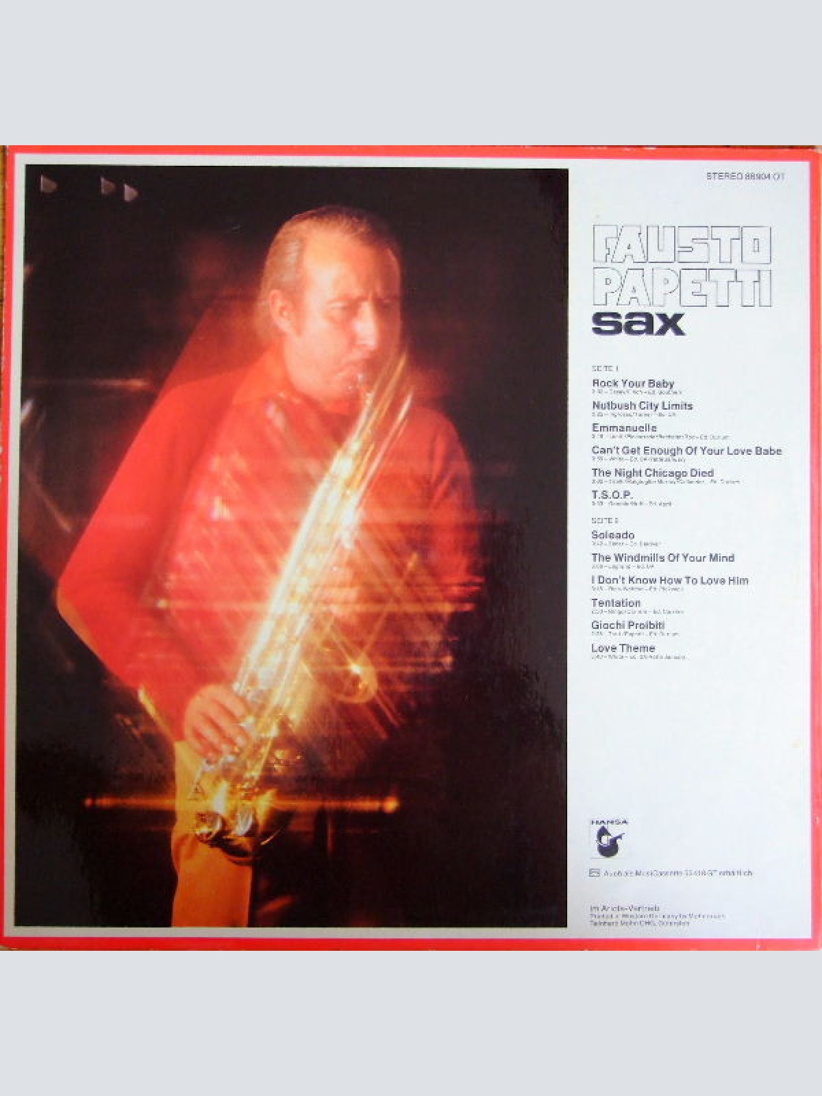 Vinyl / Fausto Papetti - Sax