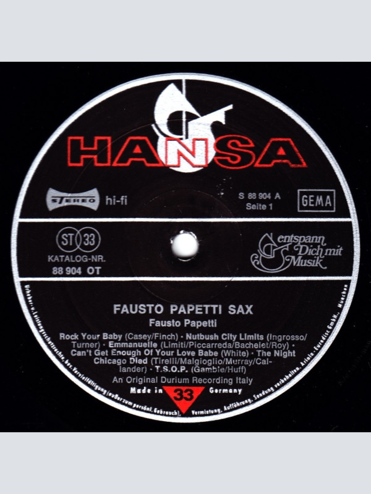 Vinyl / Fausto Papetti - Sax