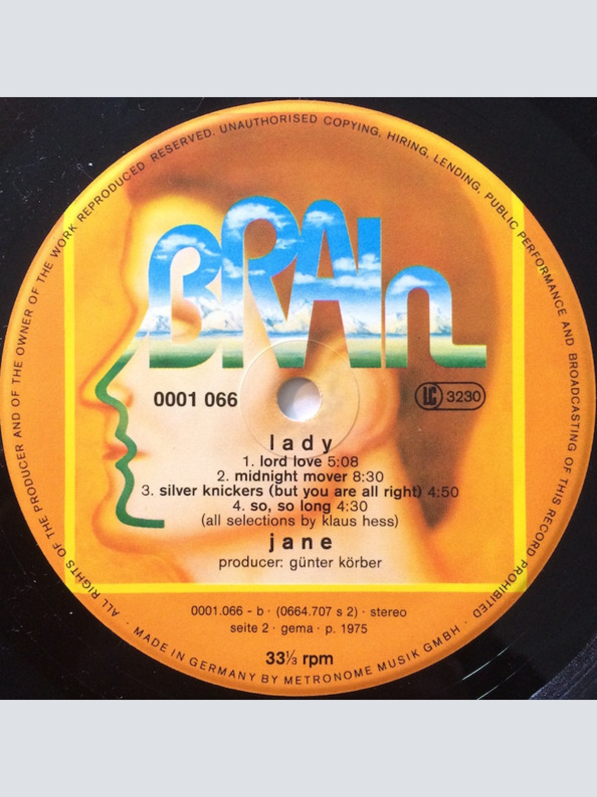 Vinyl / Jane - Lady