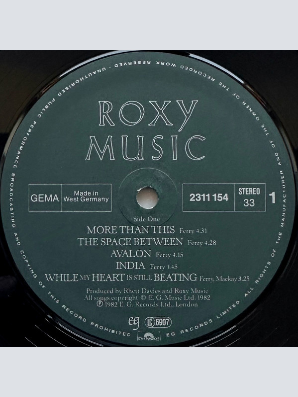 Vinyl / Roxy Music - Avalon