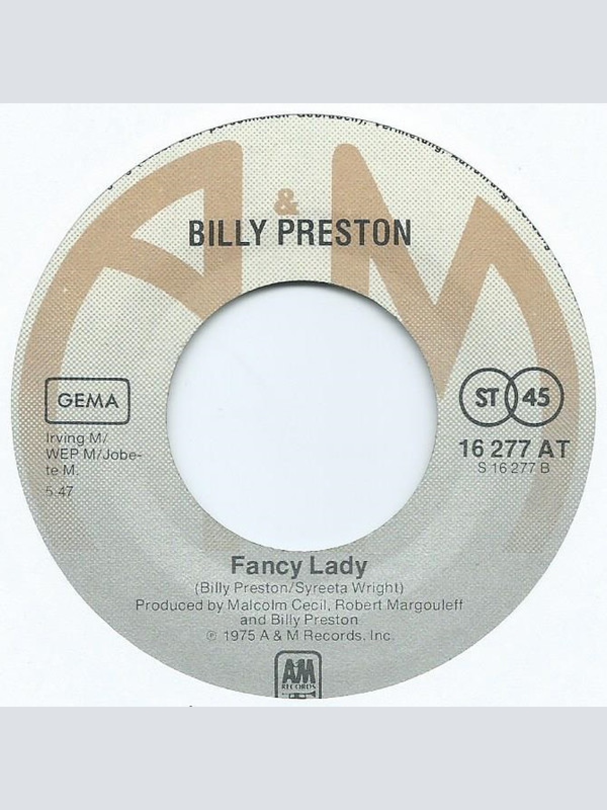 Vinyl / Billy Preston - That's Life / Fancy Lady