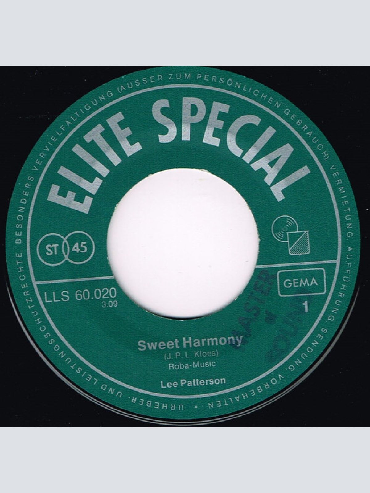 Vinyl / Lee Patterson (2) - Sweet Harmony / Let's Go To The Beach