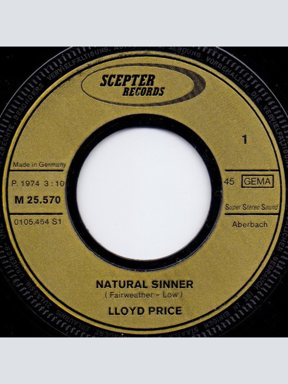 Vinyl / Lloyd Price - Natural Sinner
