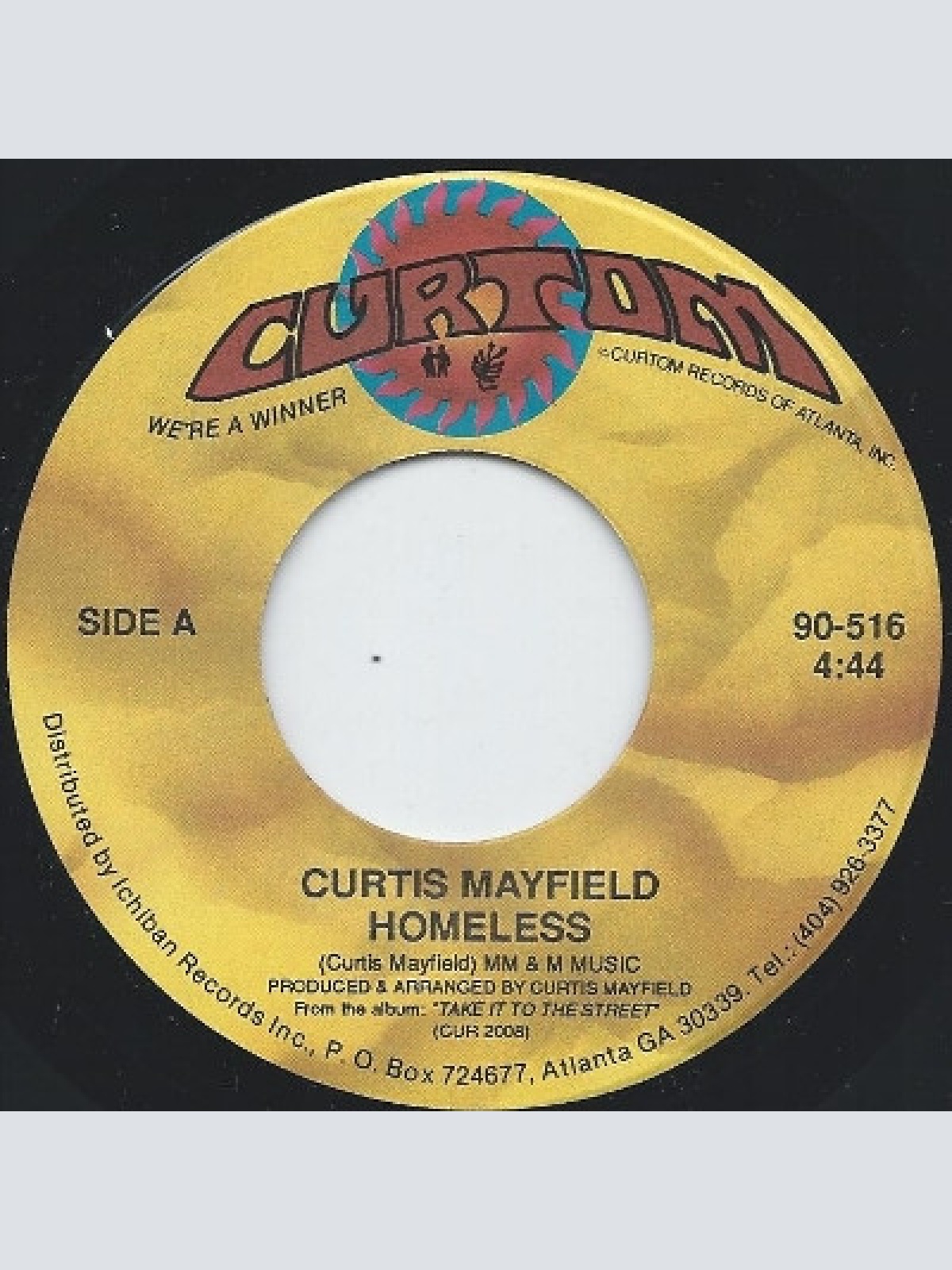 Vinyl / Curtis Mayfield - Homeless
