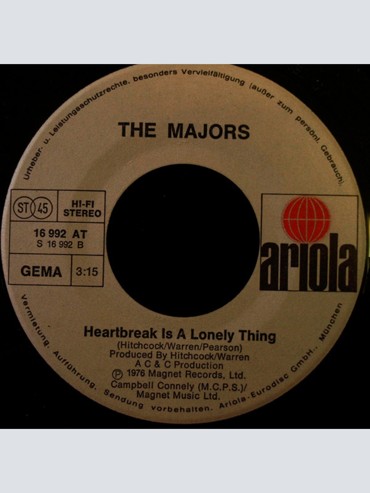 Vinyl / The Majors (2) - My Dance