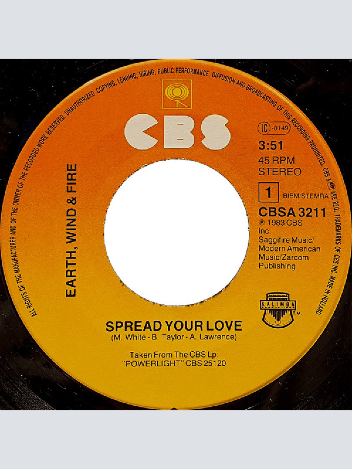 Vinyl / Earth Wind & Fire* - Spread Your Love