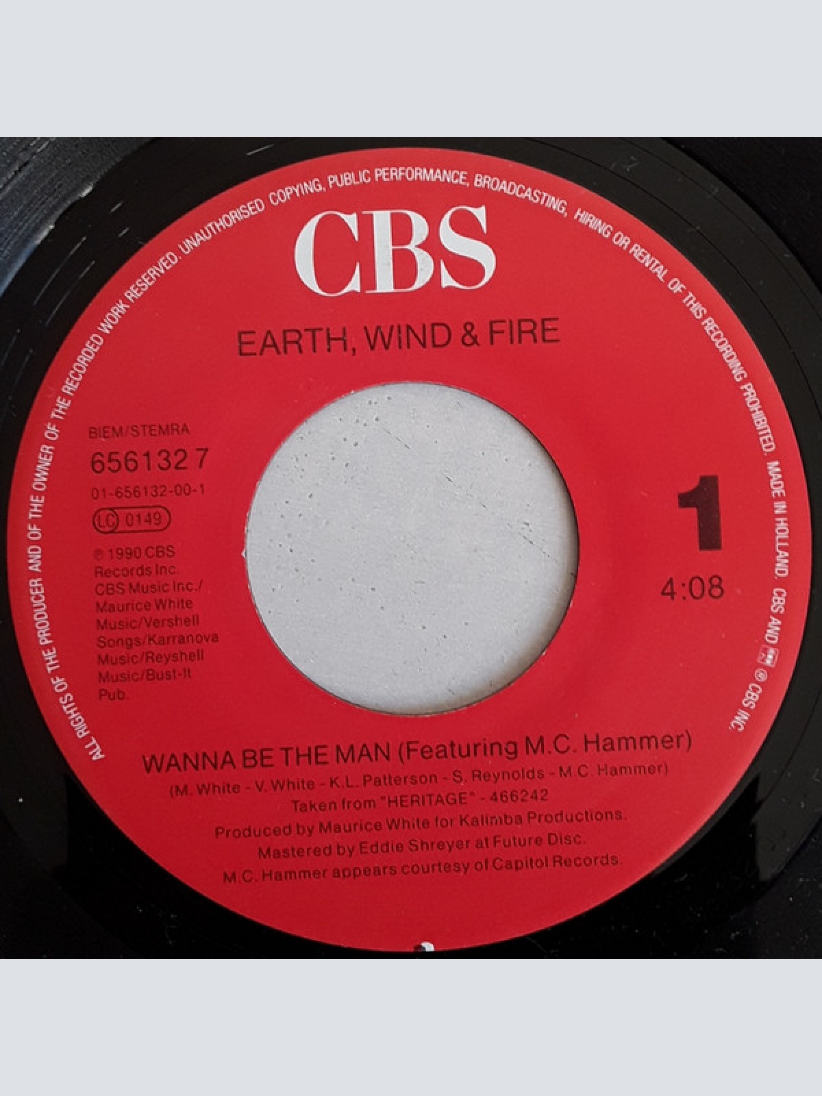 Vinyl / Earth, Wind & Fire Featuring M.C. Hammer* - Wanna Be The Man