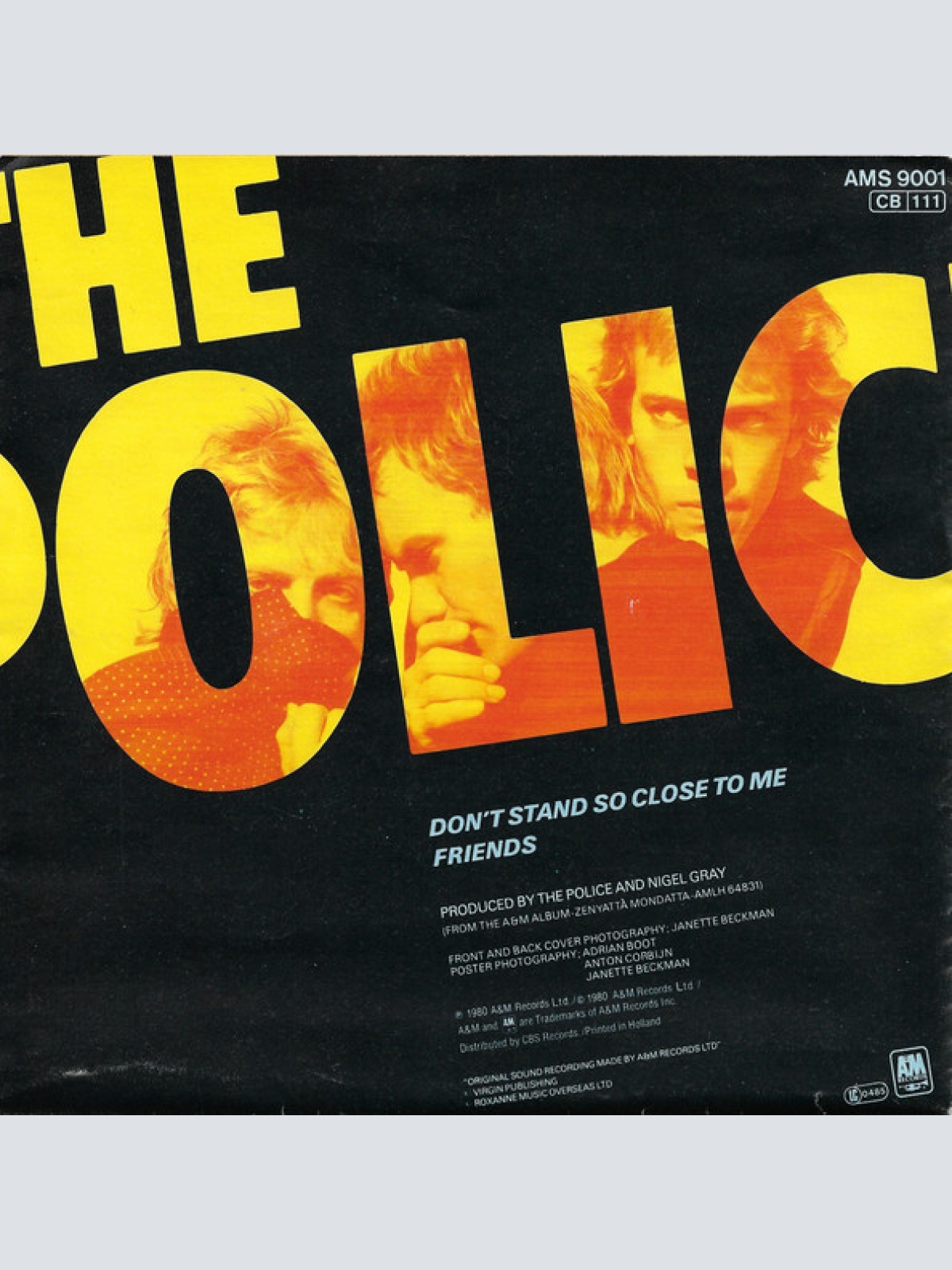Vinyl / The Police - Don't Stand So Close To Me