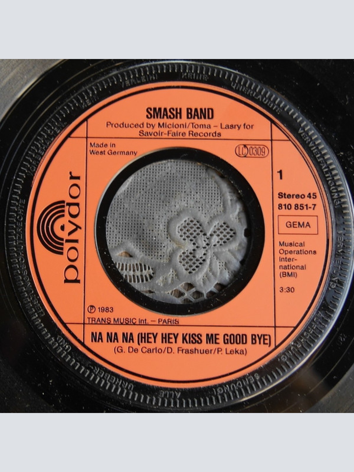 Vinyl / Smash Band - Na Na Na (Hey Hey, Kiss me Good bye)