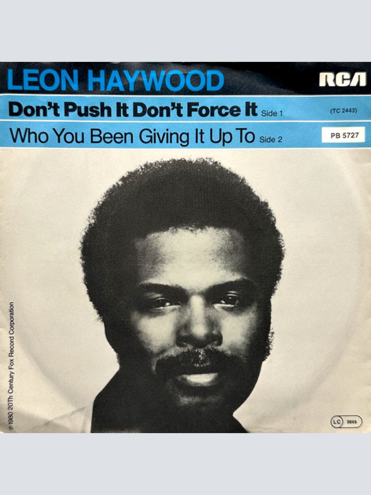 Vinyl / Leon Haywood - Don't Push It Don't Force It