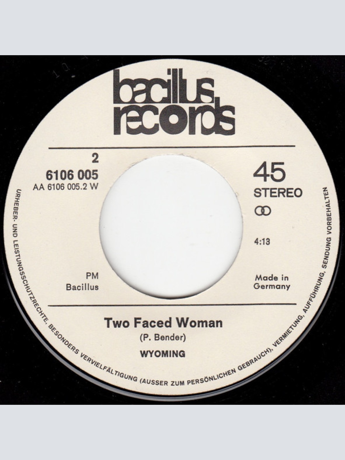 Vinyl / Wyoming (2) - Seven Days