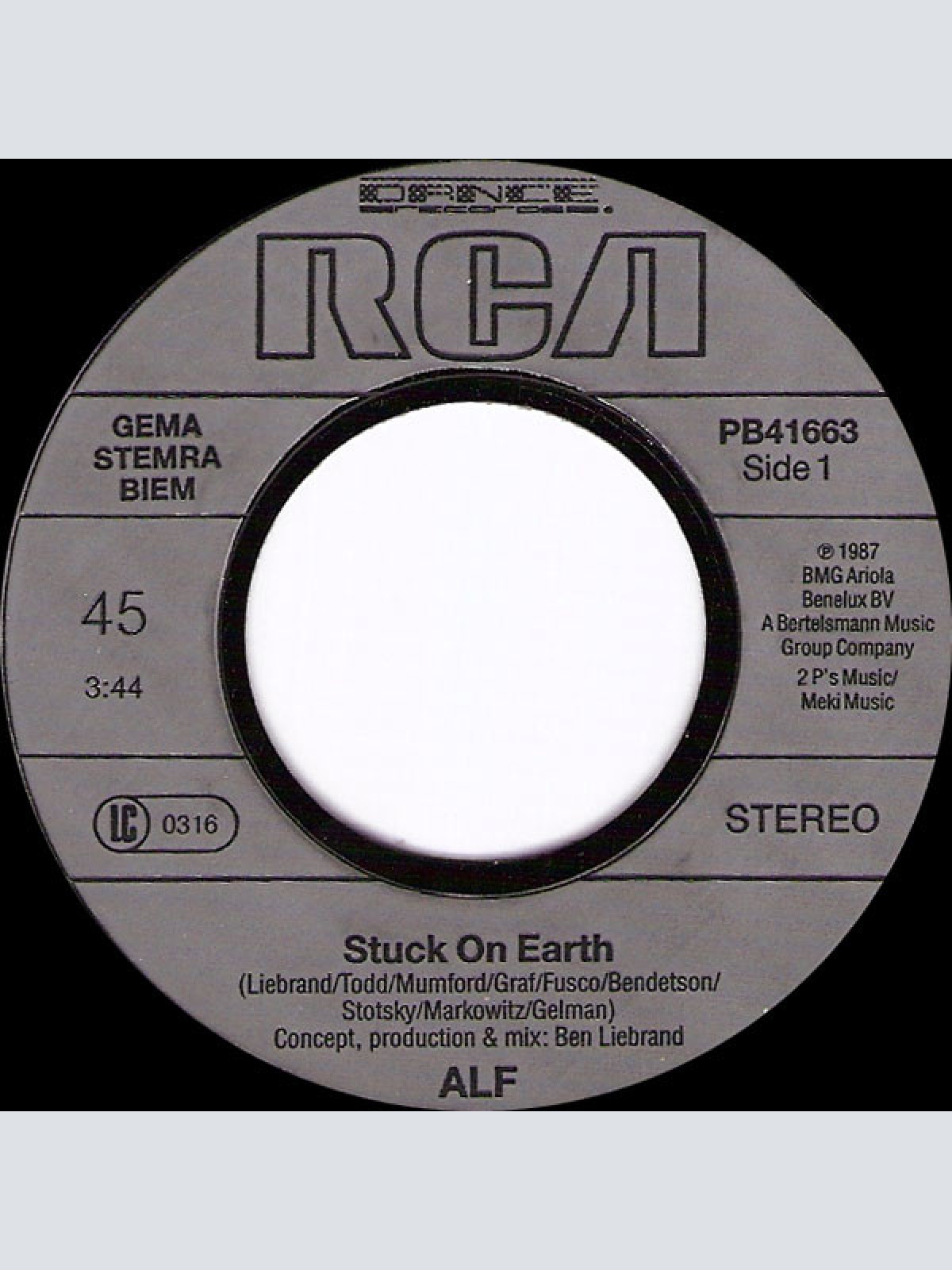 Vinyl / ALF (2) - Stuck On Earth