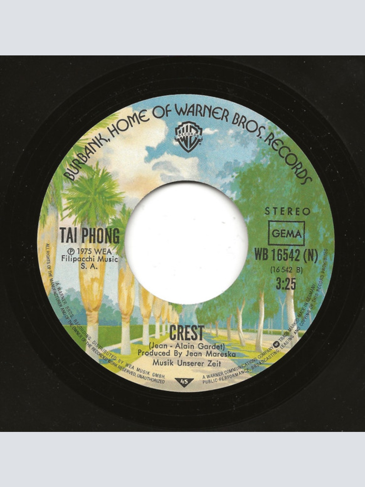 Vinyl / Taï Phong - Sister Jane / Crest