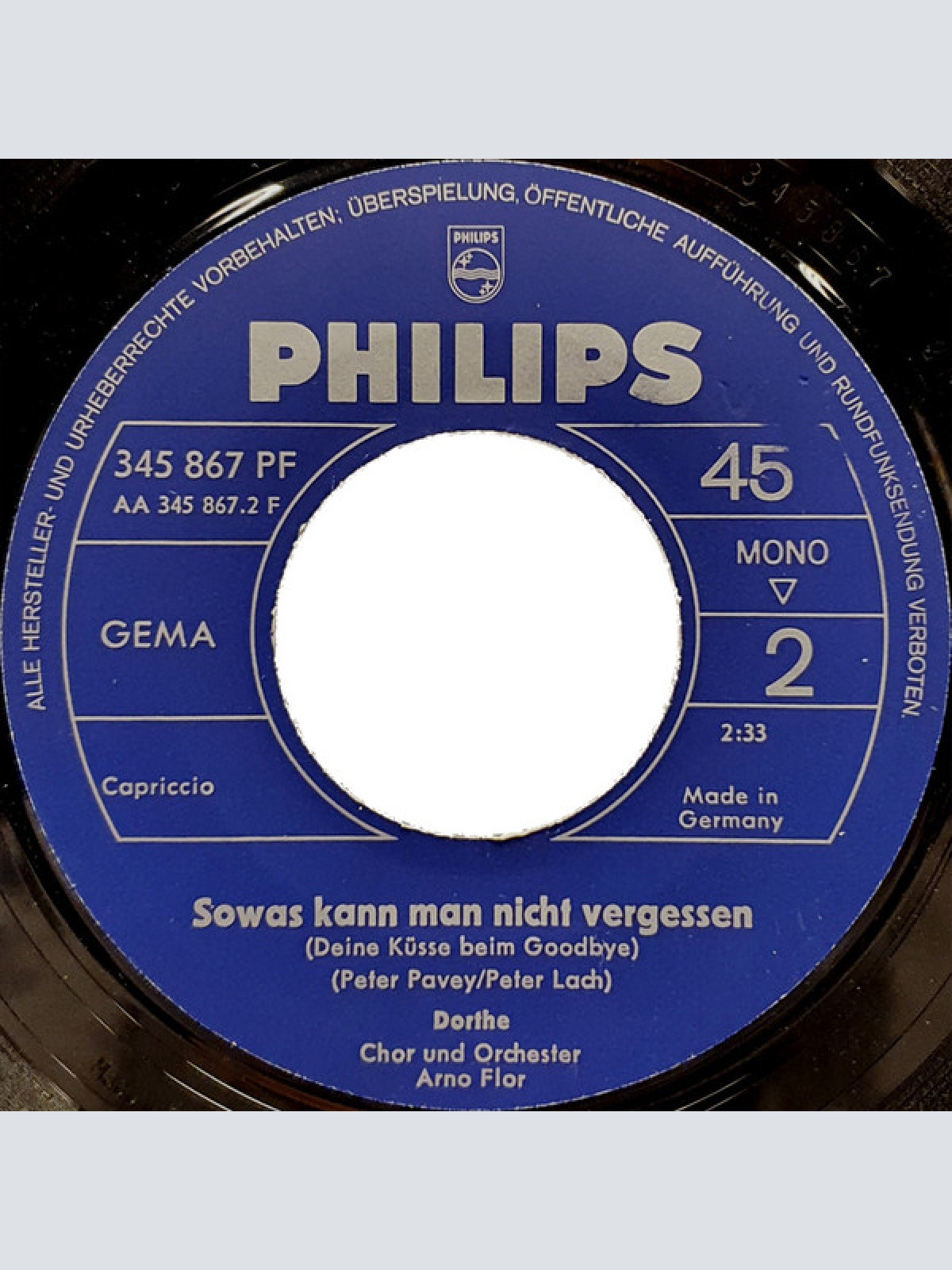 Vinyl / Dorthe* - Heut Hab Ich Mein Herz Verloren / Sowas Kann Man Nicht Vergessen