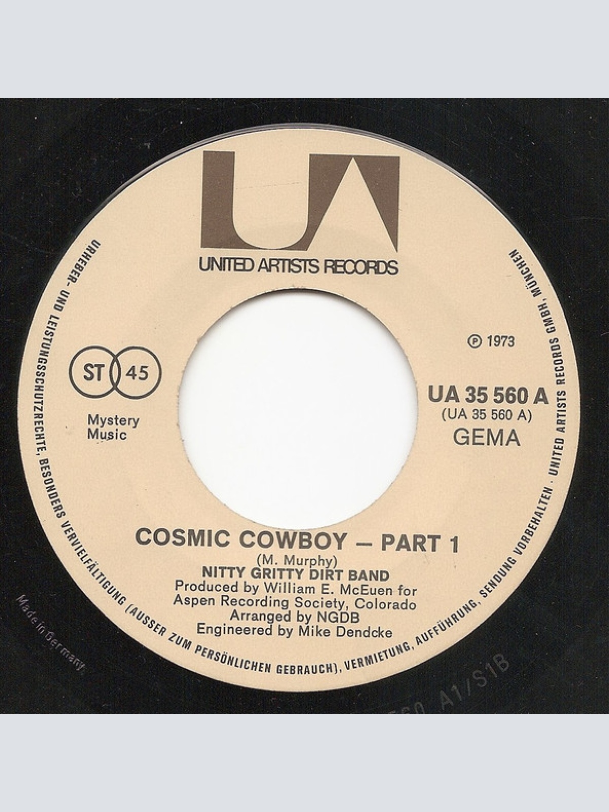 Vinyl / Nitty Gritty Dirt Band - Cosmic Cowboy - Part One
