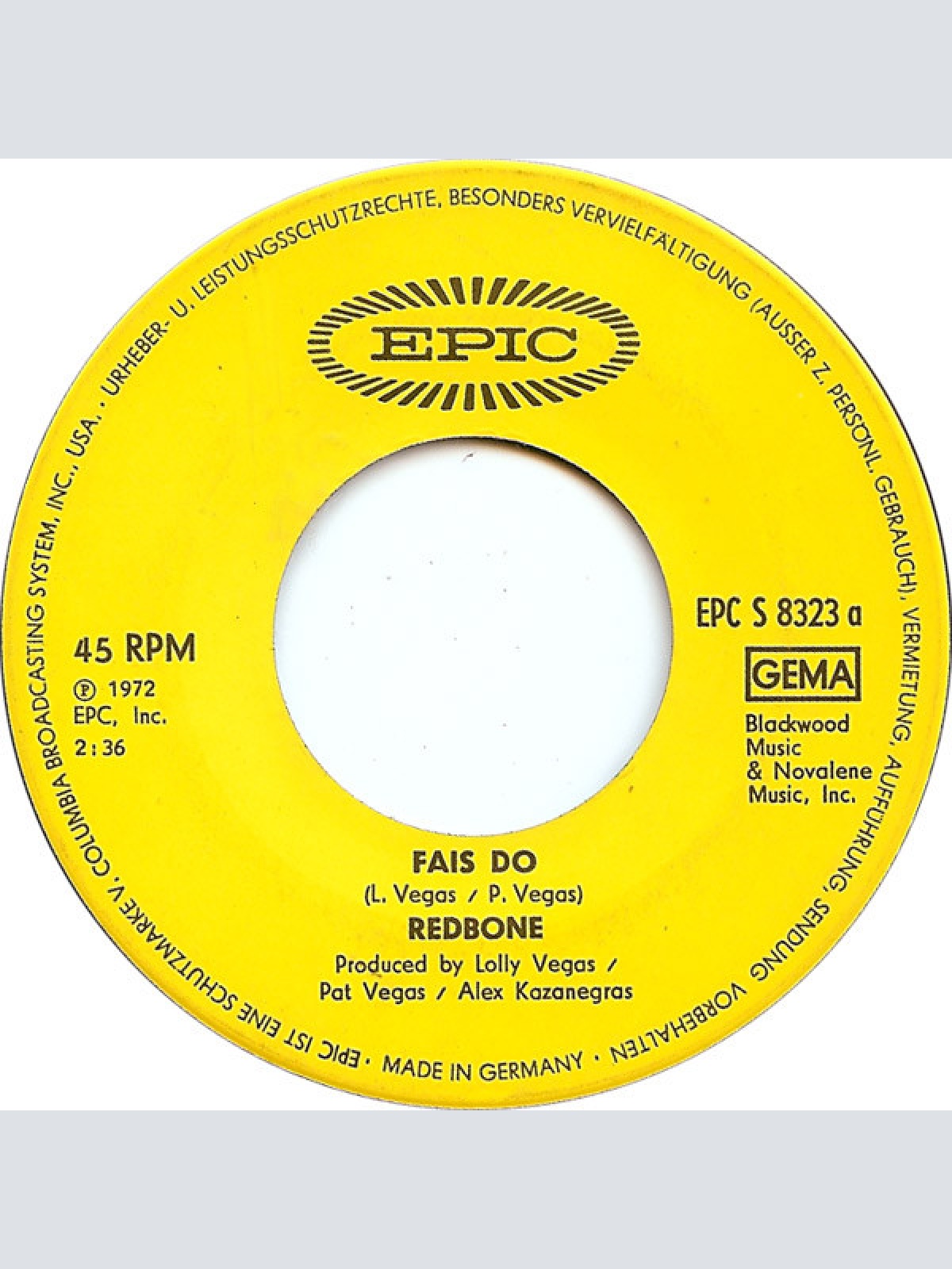 Vinyl / Redbone - Fais Do