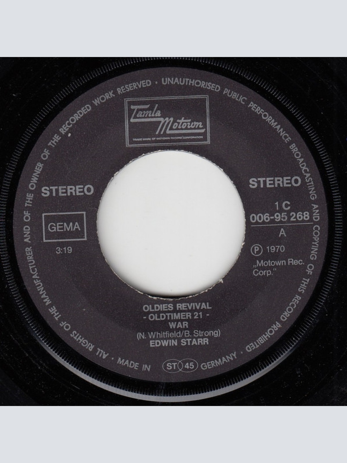 Vinyl / Edwin Starr - War / 25 Miles