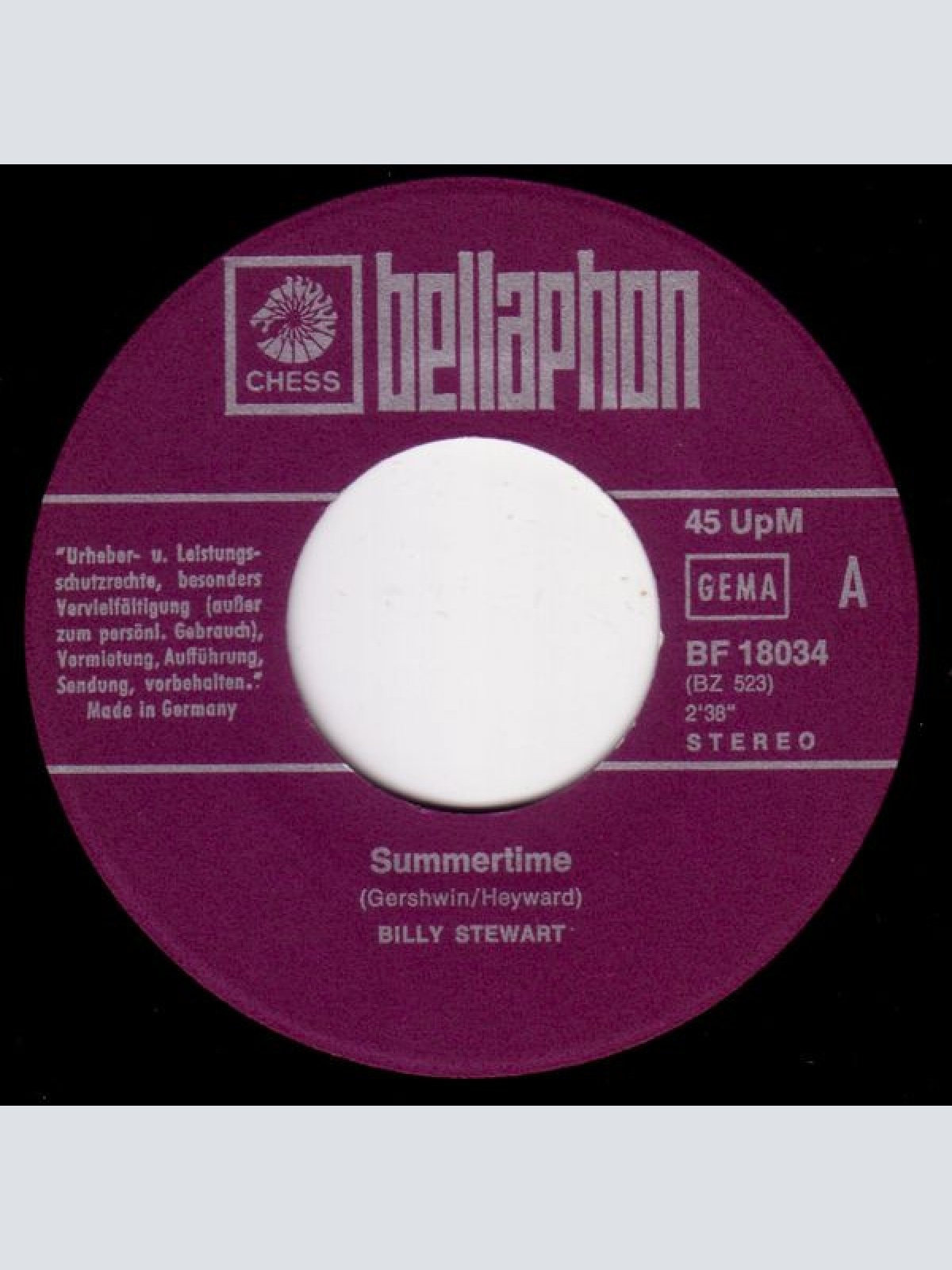 Vinyl / Billy Stewart - Summertime