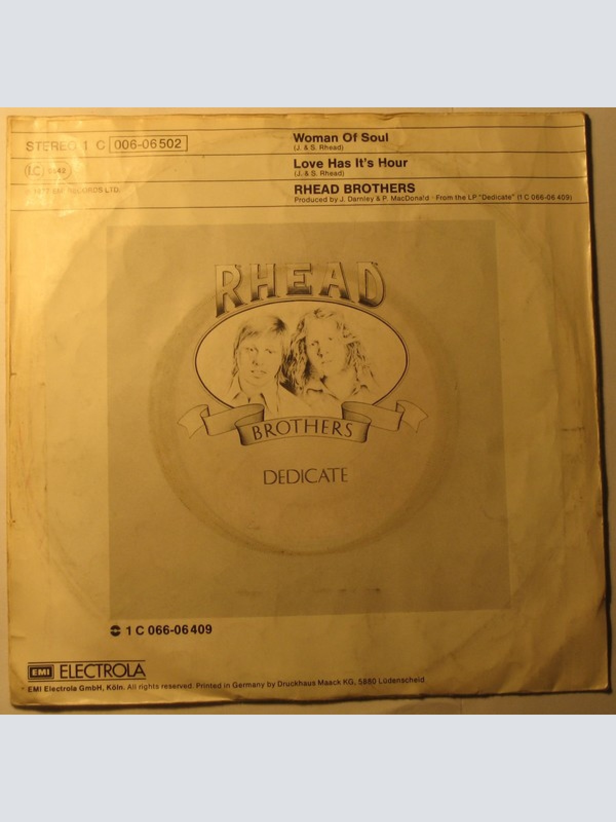 Vinyl / Rhead Brothers - Woman Of Soul