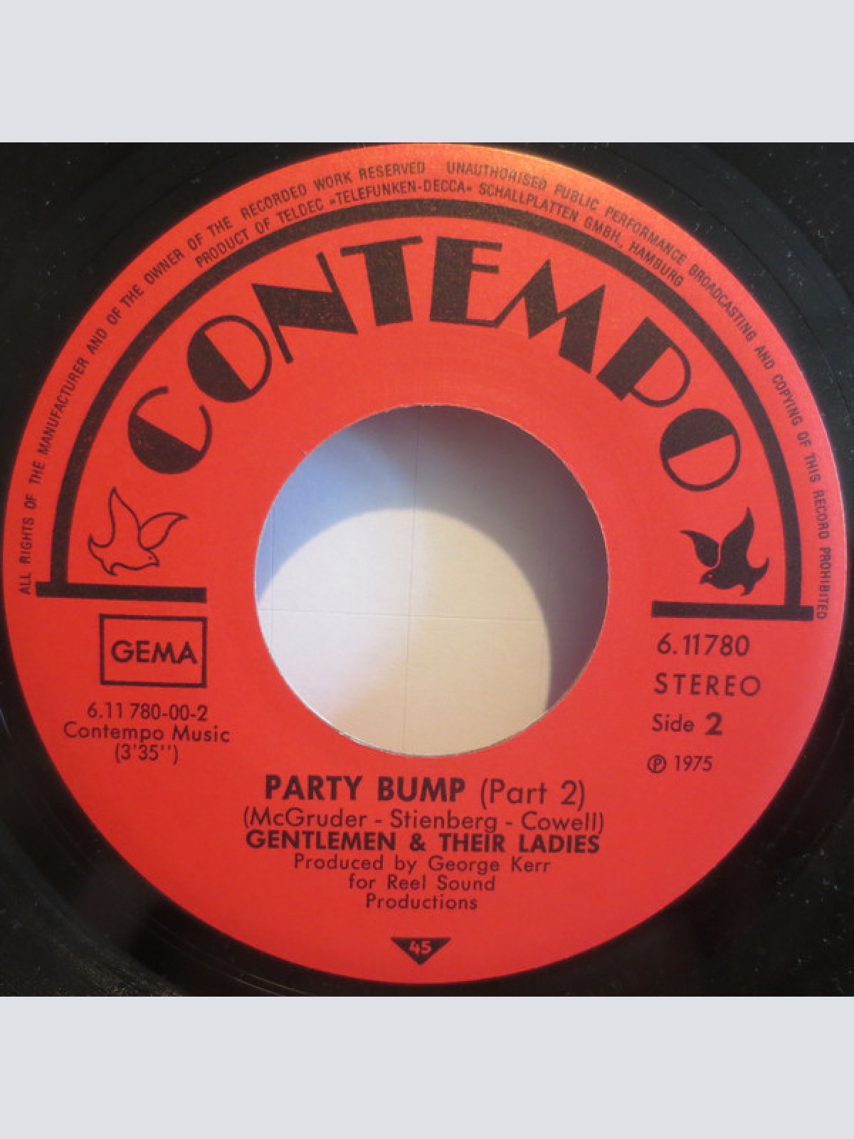 Vinyl / Gentlemen & Their Ladies* - Party Bump (Part 1+2)