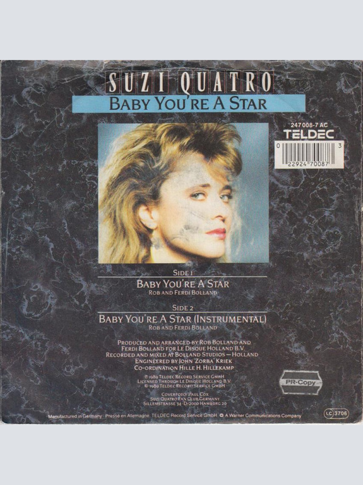 Vinyl / Suzi Quatro - Baby You're A Star