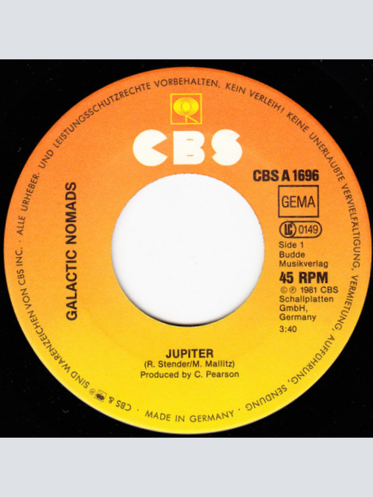 Vinyl / Galactic Nomads - Jupiter