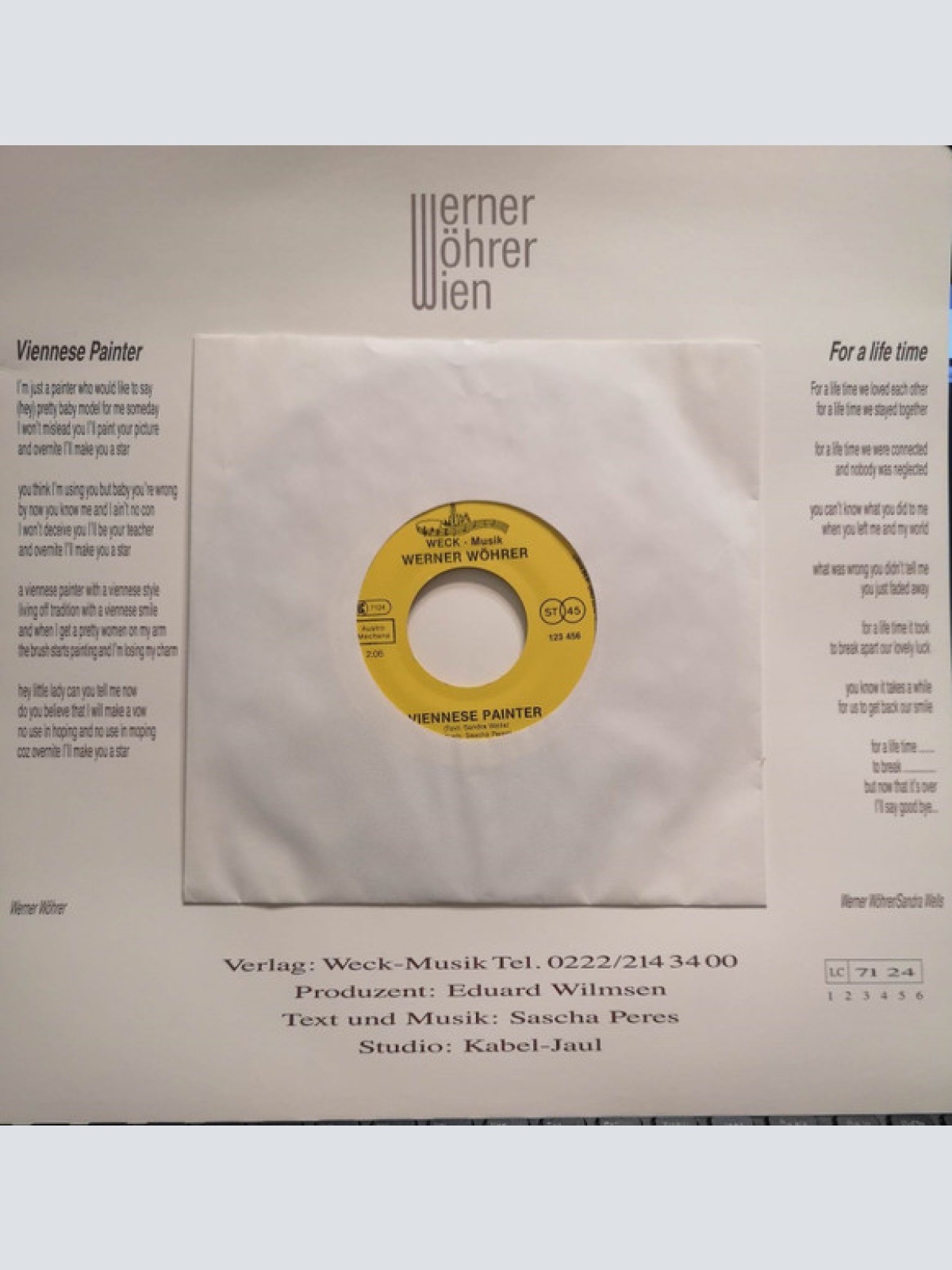 Vinyl / Werner Wöhrer - Viennese Painter