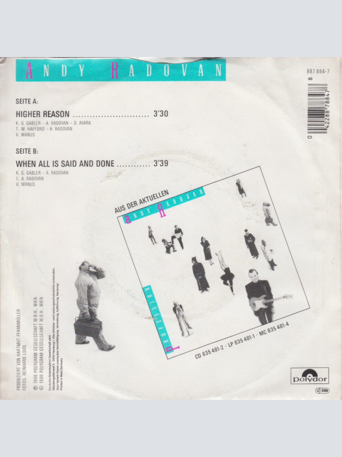 Vinyl / Andy Radovan - Higher Reason