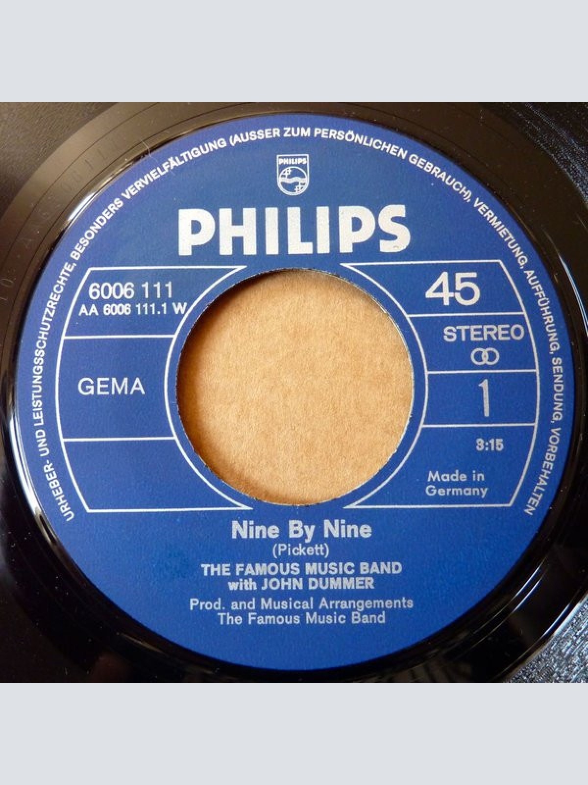 Vinyl / The Famous Music Band With John Dummer* - Nine By Nine / Going In The Out