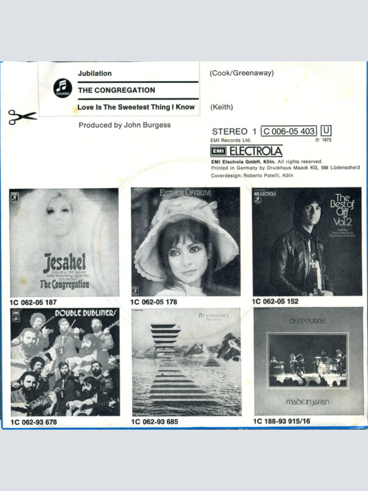 Vinyl / The Congregation* - Jubilation