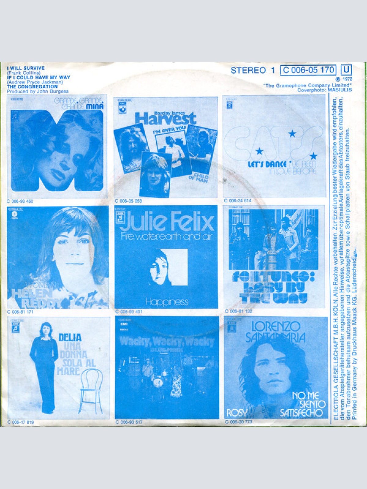 Vinyl / Congregation (2) - I Will Survive