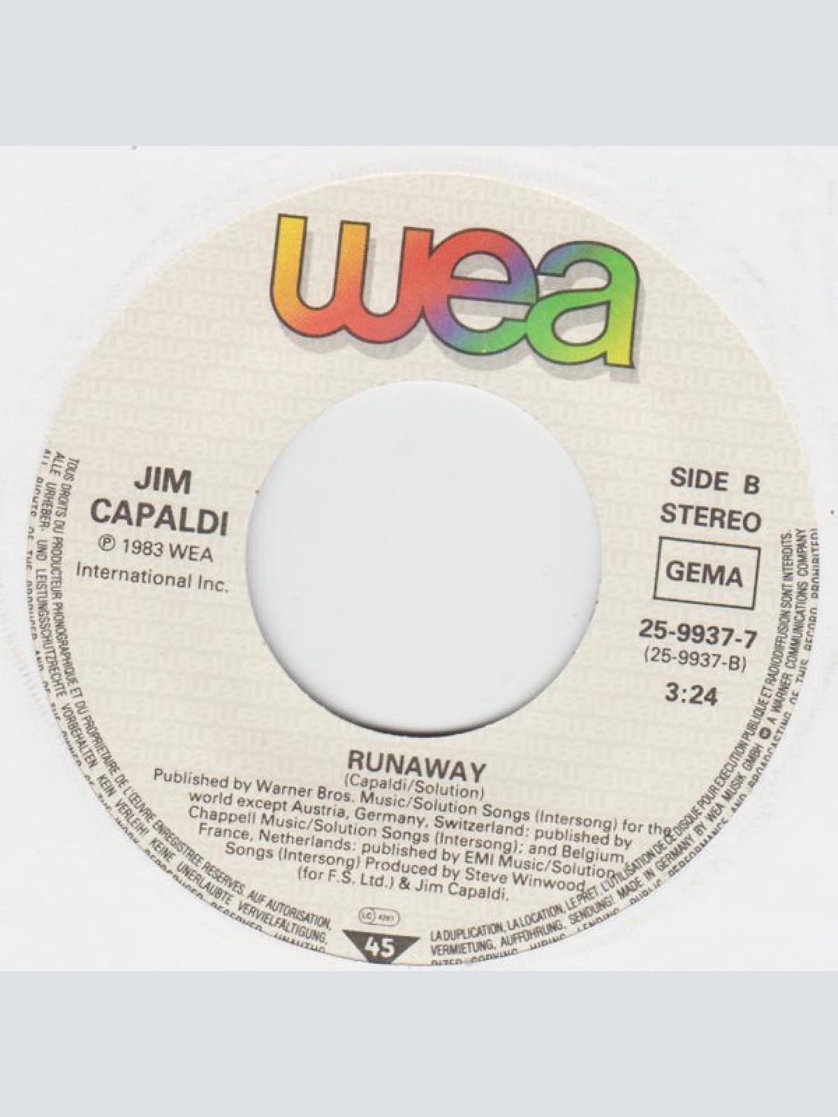 Vinyl / Jim Capaldi - That's Love