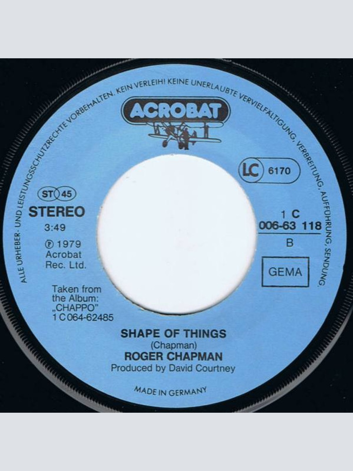 Vinyl / Roger Chapman - Let's Spend The Night Together