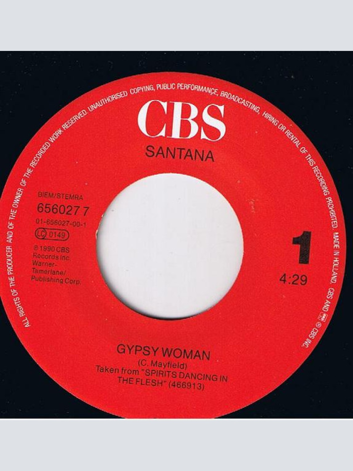 Vinyl / Santana - Gypsy Woman