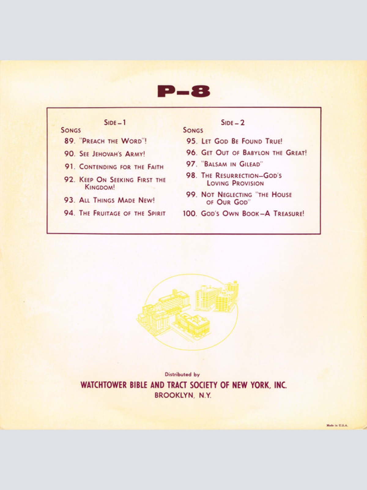 Vinyl / Unknown Artist - Singing And Accompanying Yourselves With Music In Your Hearts