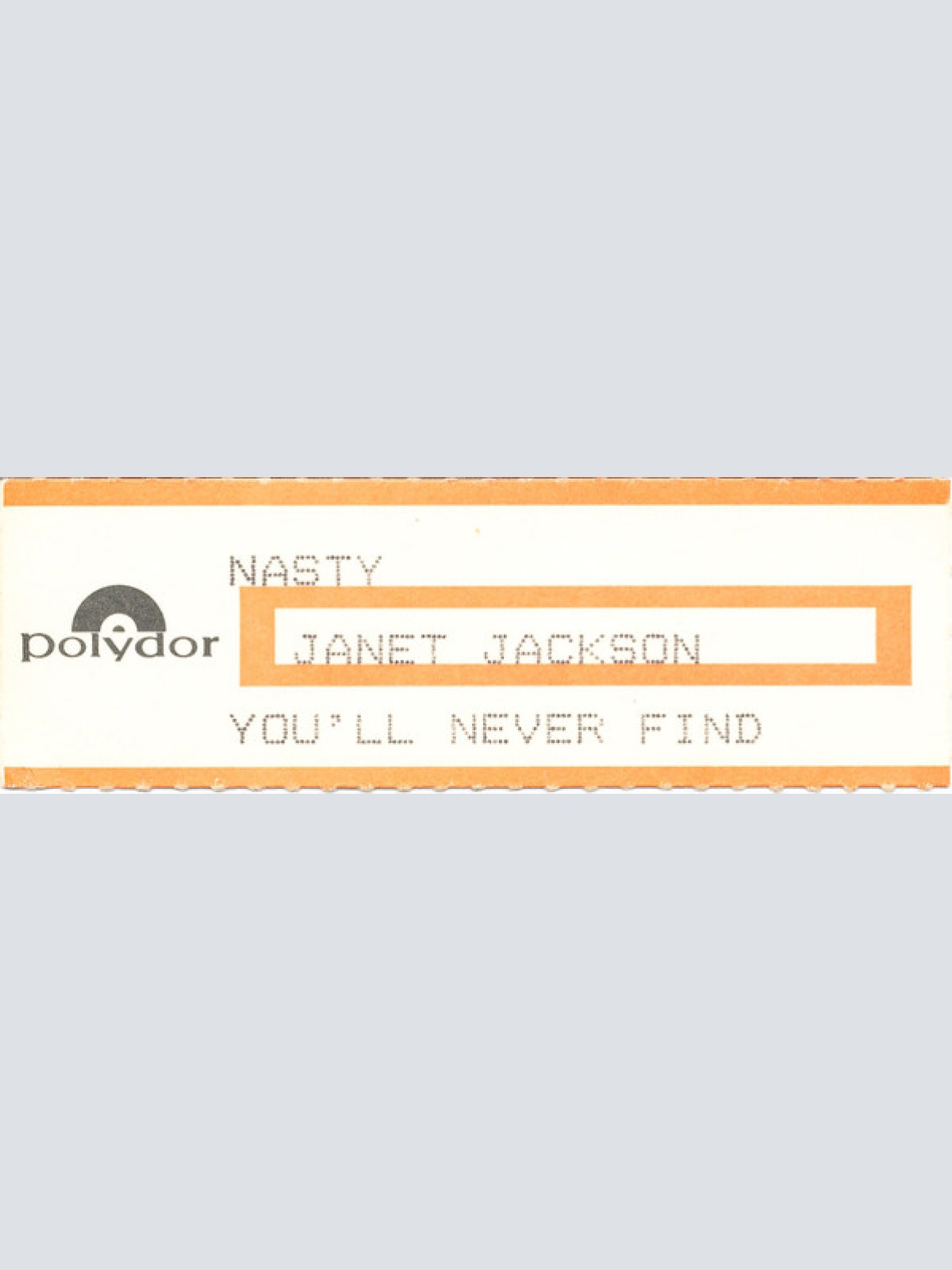 Vinyl / Janet Jackson - Nasty